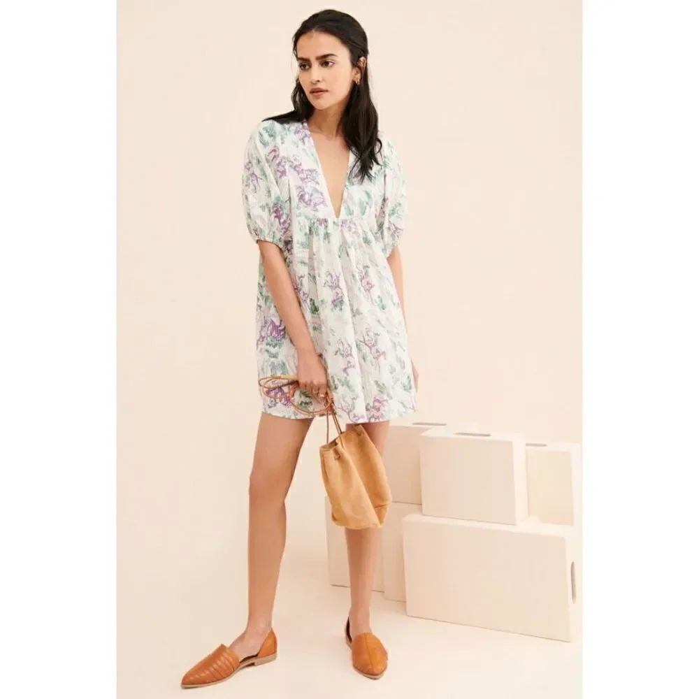 Urban Outfitters  - Pria Puff Sleeve Mini Dress by Kimchi Blue size M